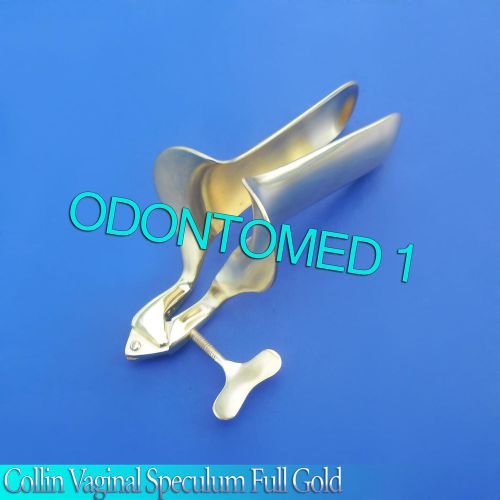 Collin Vaginal Speculum Large Full Gold Gynecology instruments