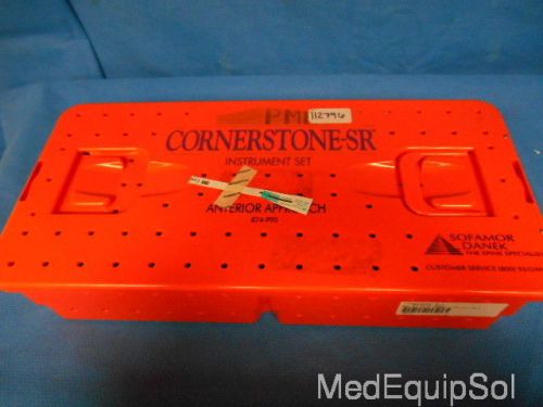 Sofamor danek cornerstone-sr anterior approach instrument set for sale