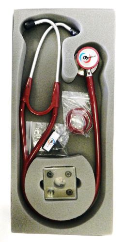 Grx medical cd-29 advanced elite cardiology stethoscope burgundy professional for sale