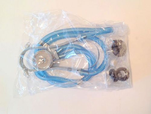 Transparent Blue Dual Head Sprague Rappaport Type Stethoscope Paramedic CE Mark