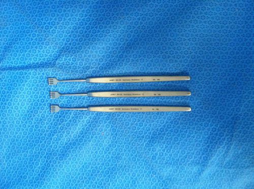 Jarit Lot of 3 Rollet Finger Retractors 190-118