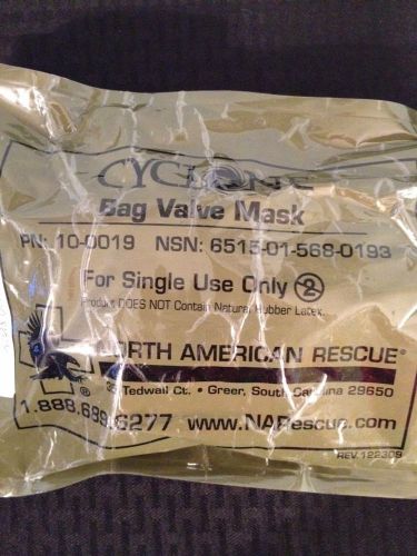 NEW NORTH AMERICAN RESCUE CYCLONE Bag Valve Mask 10-0019