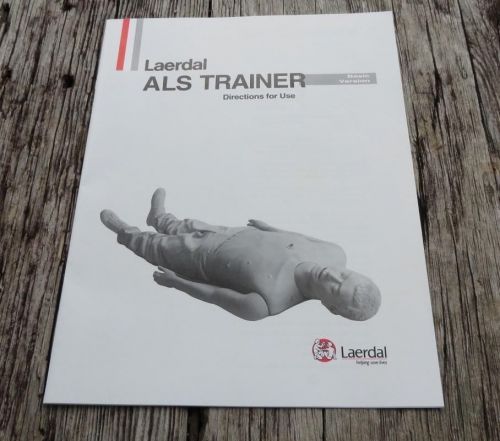 CPR EMT Life Saving Training Aid Manikin Body Dummy Laerdal ALS Trainer Manual