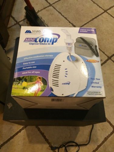 Mabis mini comp compressor nebulizer system with tote bag new for sale