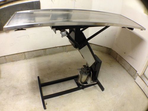 Hydraulic veterinary surgical table 60&#034; x 22&#034; flat top for sale