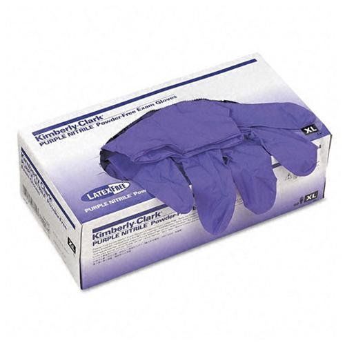 Kimberly-clark Purple Nitrile Exam Gloves - X-large Size - (kim55084)