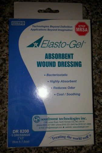 Elasto-Gel Hydrogel Occlusive Dressing DR8200 2&#034; x 3&#034;, Box of 5 dressings