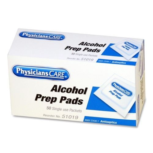 PhysiciansCare First Aid Alcohol Pad Refill - 50 / Box - Blue