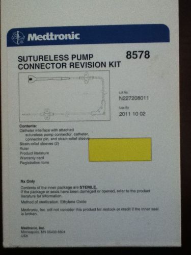 Medtronic sutureless pump connector revisiob kit ref#8578 for sale