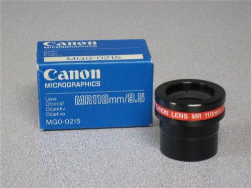 Canon Microfilm 110MM 9.5X Lens MGO-0215-000 NP680 /780
