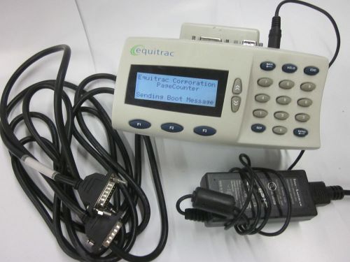 Equiteac Page Counter Copy &amp; Print Terminal Copy POWER TESTED W/ Stand &amp; Cords!