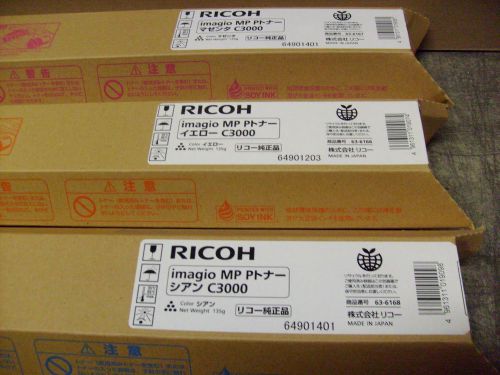 Ricoh C3000 3-Color Toner Set YCM