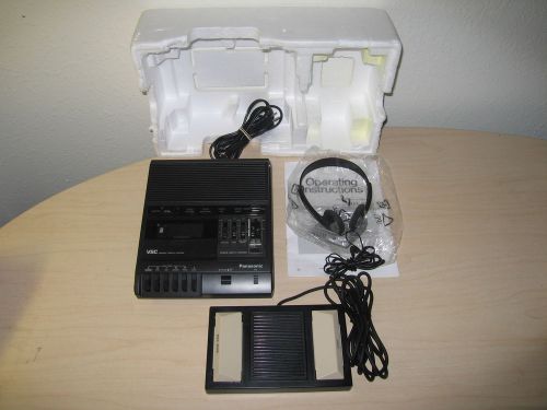 Panasonic RR-830 Standard Cassette Transcriber Dictation Machine w/ Foot Control