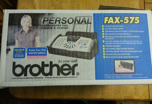 BROTHER FAX-575 PLAIN PAPER FAX PHONE COPIER NEW