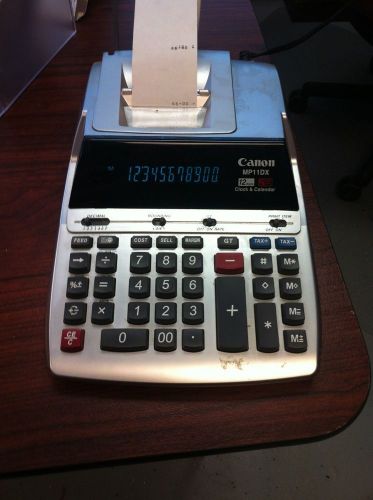 Canon MP11DX Printing Calculator And Clock 12 Digits Works Great