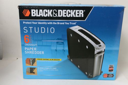 BLACK &amp; DECKER 6-Sheet Paper Shredder Slim Design