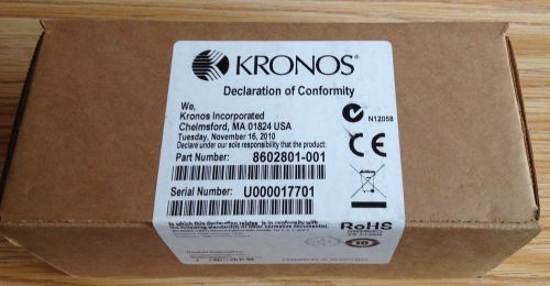 NIB Kronos Touch ID Fingerscan Verification Option 8602801-001 Biometric Reader