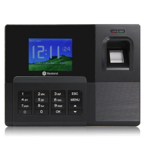 New Realand A-C030T Employee Payroll Fingerprint Time Attendance Clock RFID Card