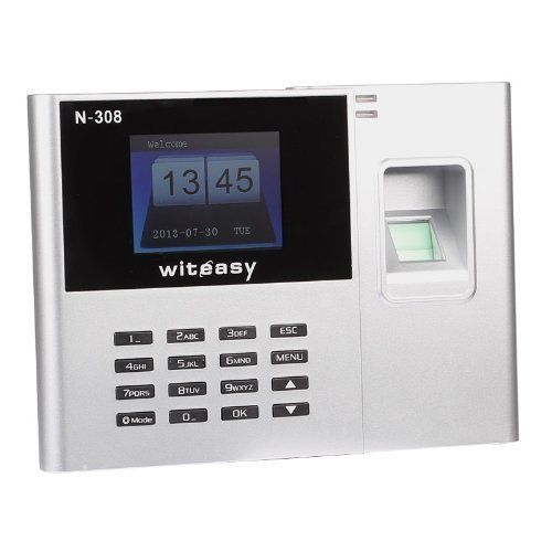Witeasy N-308 2.8&#034; TFT Biometric Fingerprint Attendance Time Clock Employee Payr