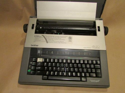 Brother ax-20 electronic typewriter l61191002 made in japan 60,000 word spell for sale