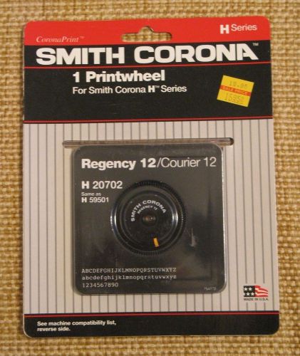 SMITH CORONA H Series Printwheel Regency 12/Courier 12