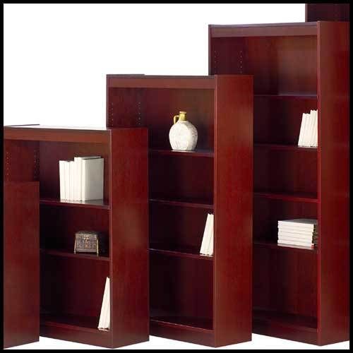 Office bookcases book case with optional doors modular library wood wooden 60&#034; for sale