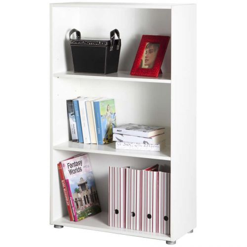 Libreria modulare componibile uffucio studio tre vani bianco LB2885 L70h119p30