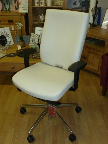 New John Lewis Boss Design Sona Leather Office Chair, Stone RRP ?750