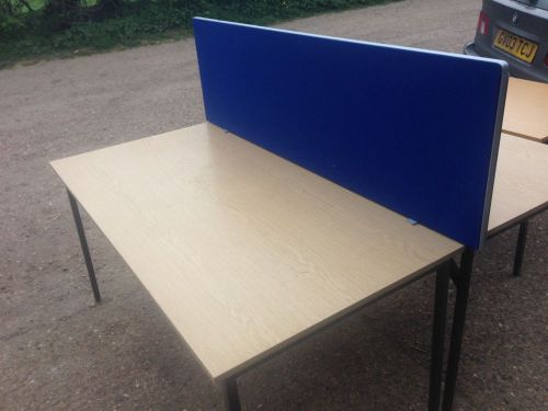 160, 140 120 80 Cm BLUE PRIVACY SCREEN DESK PARTITIONS OFFICE FURNITURE