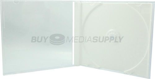 10.4mm standard white 1 disc cd jewel case - 400 pack for sale