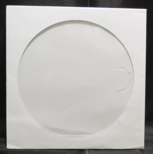 500 Paper CD CD-R DVD Sleeves with Window &amp; Flap  #102177B
