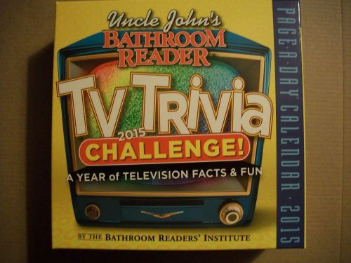 Page A Day Calendar TV Trivia A Year for 2015 New &amp; Sealed