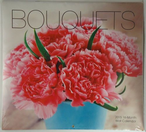 2015 Calendar Bouquets 12&#034; X 11&#034; Floral Bouquet Flowers ALWAYS QUICK SHIP QBR