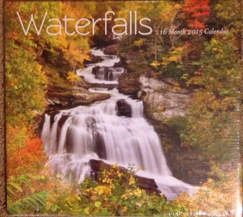 2015 Calendar Waterfalls Wall Size 16-Month Sealed New.