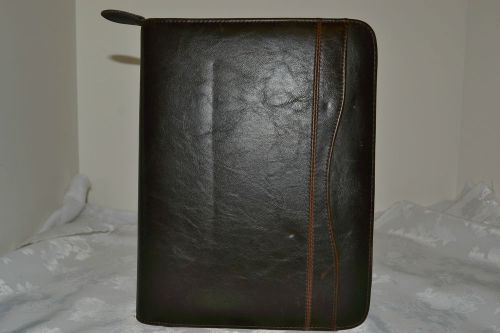 Brown day runner classic planner-zipper around for sale