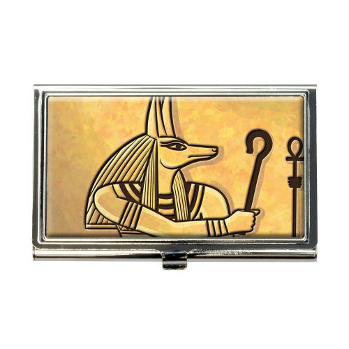 Anubis Ancient Egyptian God Business Credit Card Holder Case