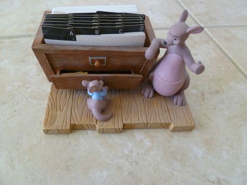 Desk Top Business Card Holder base on the &#034;Winnie The Pooh&#034; works