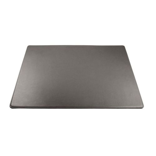 LUCRIN - Desk Blotter 25.3 x 17.5 inches - Smooth Cow Leather - Dark grey