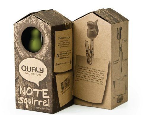 Qualy Note Holder - Green Squirrel