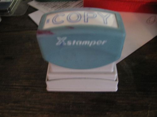 XSTAMPER Self-inking Stamp - COPY  Message Stamp  - BLUE