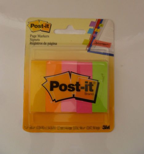3M Post-it Sticky Note Page Markers Pk / 500 Assorted Colors