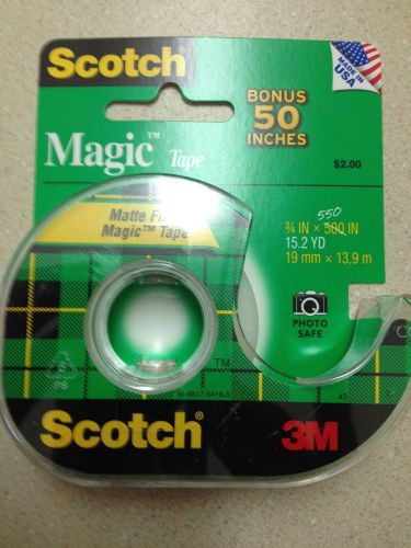 Scotch Magic Tape Matte Finish With Dispenser - 12 pack