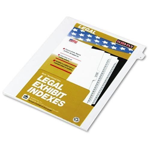 Kleer-fax numeric laminated side tab index divider - printed3 - 25 (91003) for sale