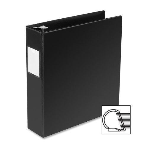 Business source slanted d-ring binder - 2&#034; -2 pockets -black -1 each - bsn33109 for sale