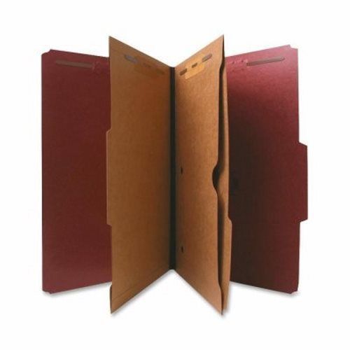 Nature Saver Classification Folder,Two-Pocket,2/5 Cut,Legal,10/BX,Red (NAT95013)