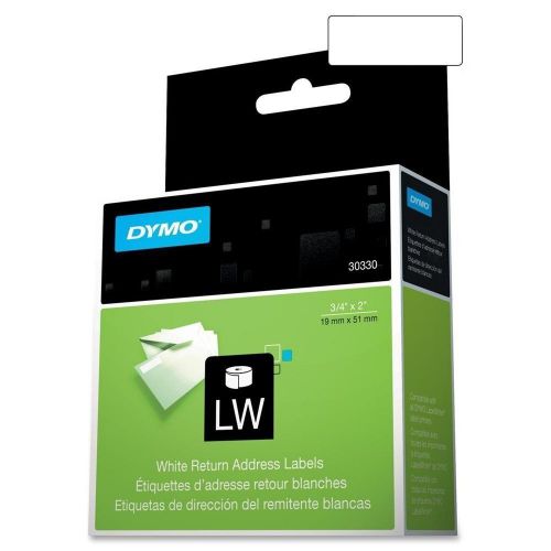 Dymo 30330 White Address Labels Thermal 0.75 Width x 24 Length