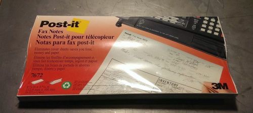 3M Post-It Fax Notes - 3 pads of 3M # 7672 (3-15/16&#034; x 8-3/8&#034;) FREE SHIPPING!