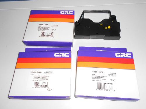 Lot of 3 GRC General Ribbon T321-COB CORRECTABLE Typewriter TAPES 1/2&#034;x350&#039;