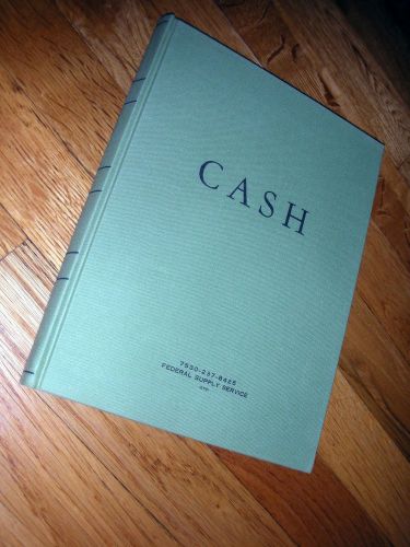 Cash 7530-00-237-8425 Federal Supply Service Accounting Book Supply Ledger New
