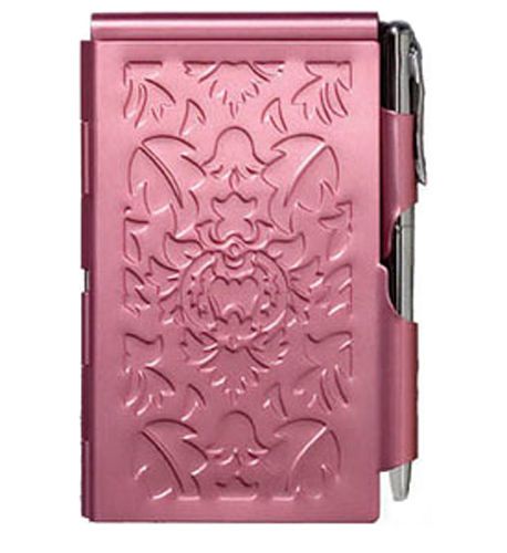Perfect pink flip notes pen and notepad travel note pad for sale